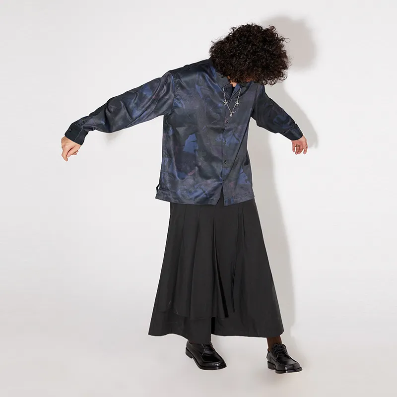 WULISHAONIAN Skirt Unisex Black-3