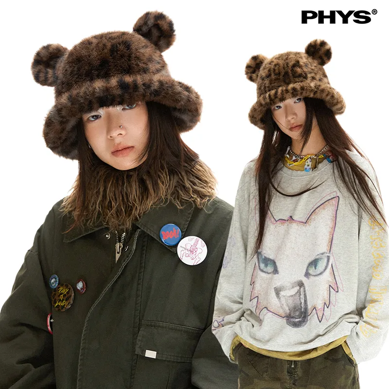 WULISHAONIAN Polyester Bucket Hats Unisex Tricolor Optional-1