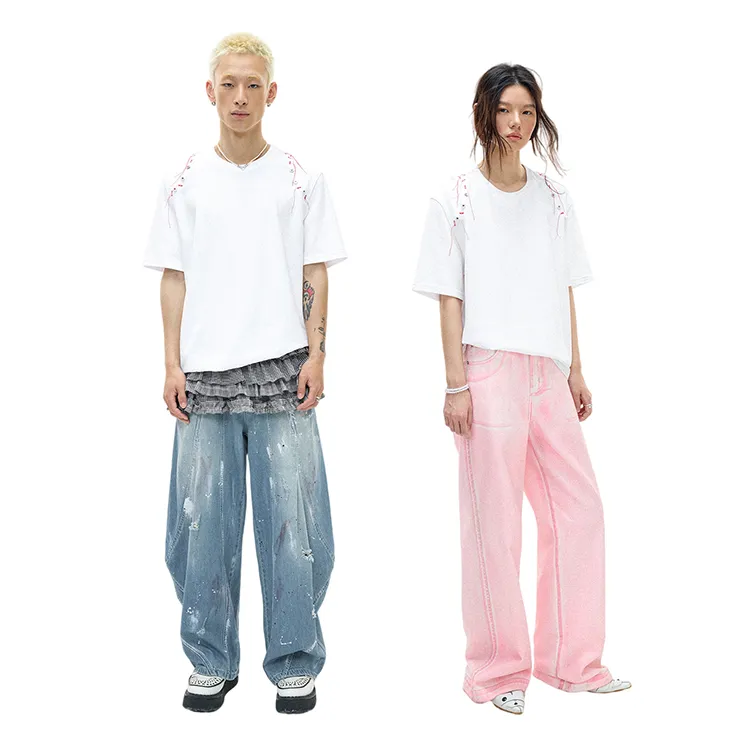WULISHAONIAN T Shirts Unisex White-5