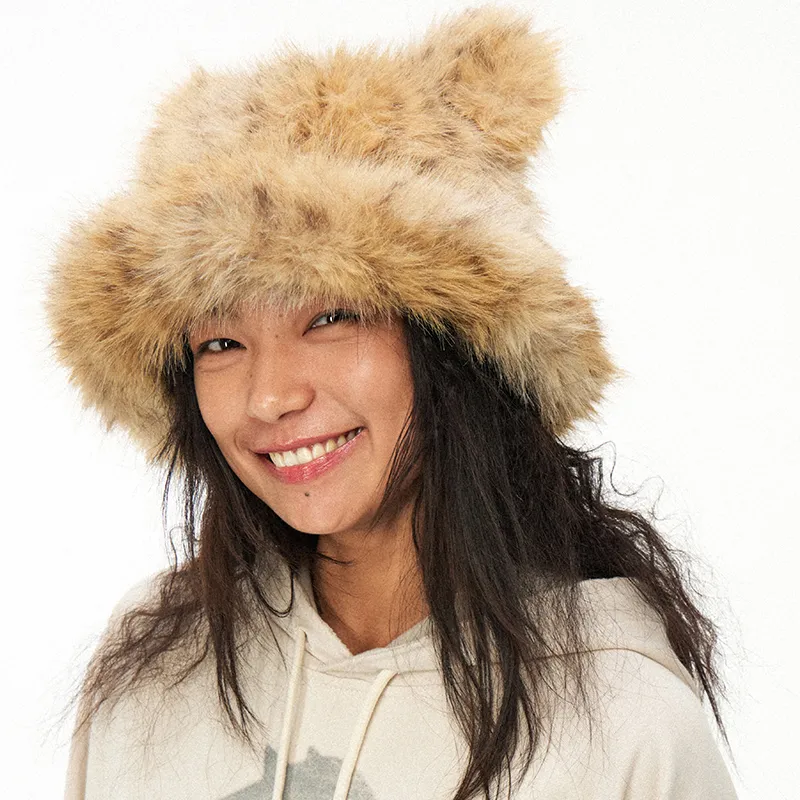 WULISHAONIAN Polyester Bucket Hats Unisex Tricolor Optional-6