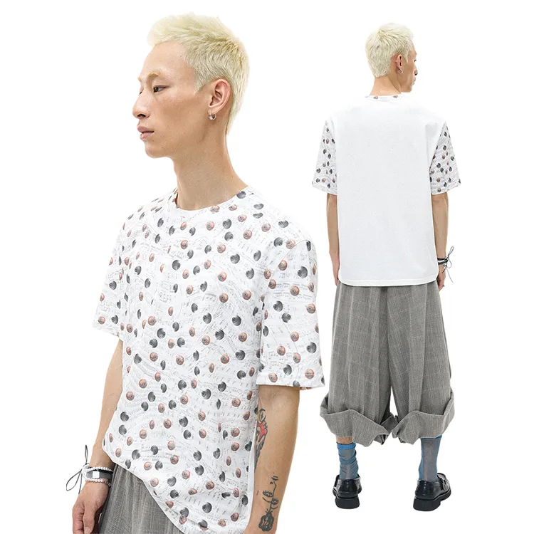 WULISHAONIAN T Shirts Unisex Heather White-4