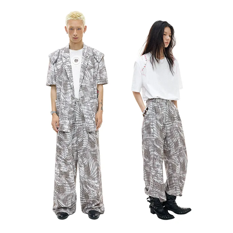 WULISHAONIAN Suit Trouser Unisex-5