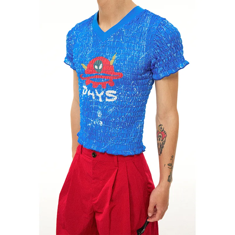 WULISHAONIAN T Shirts Unisex Royal Blue-4