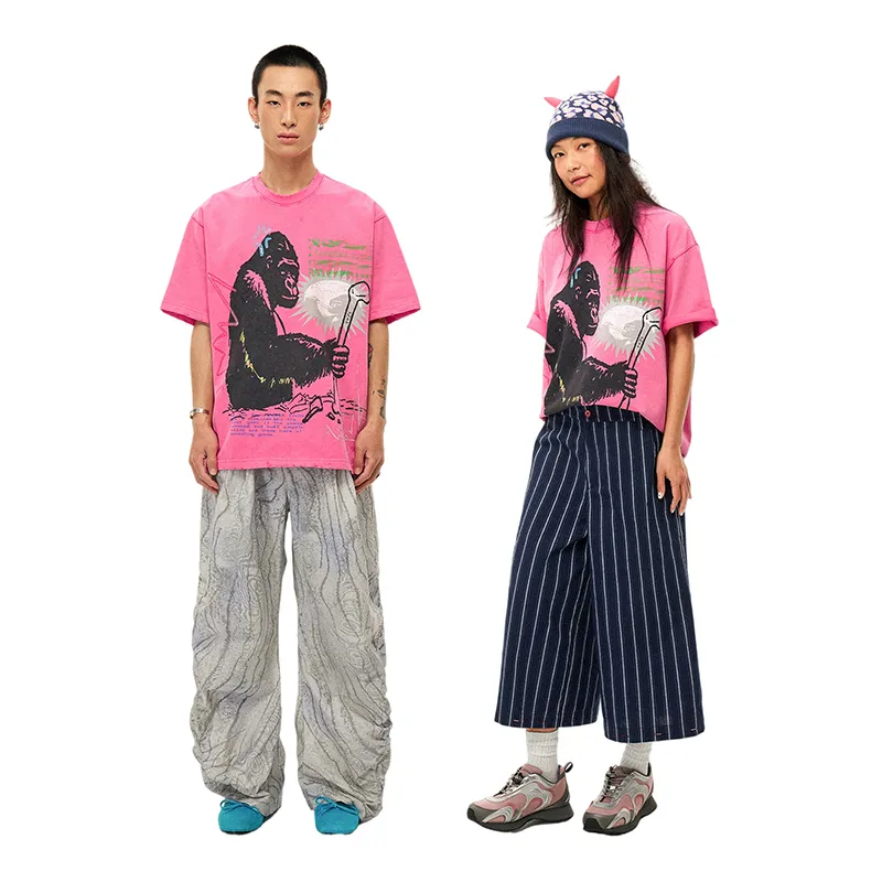 WULISHAONIAN T Shirts Unisex Fuchsia-5