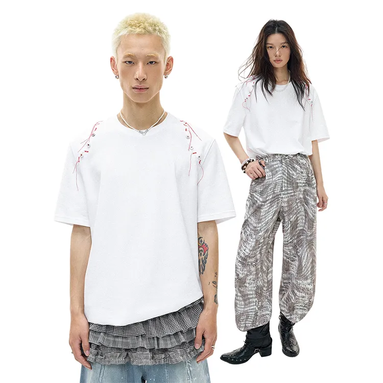 WULISHAONIAN T Shirts Unisex White-3