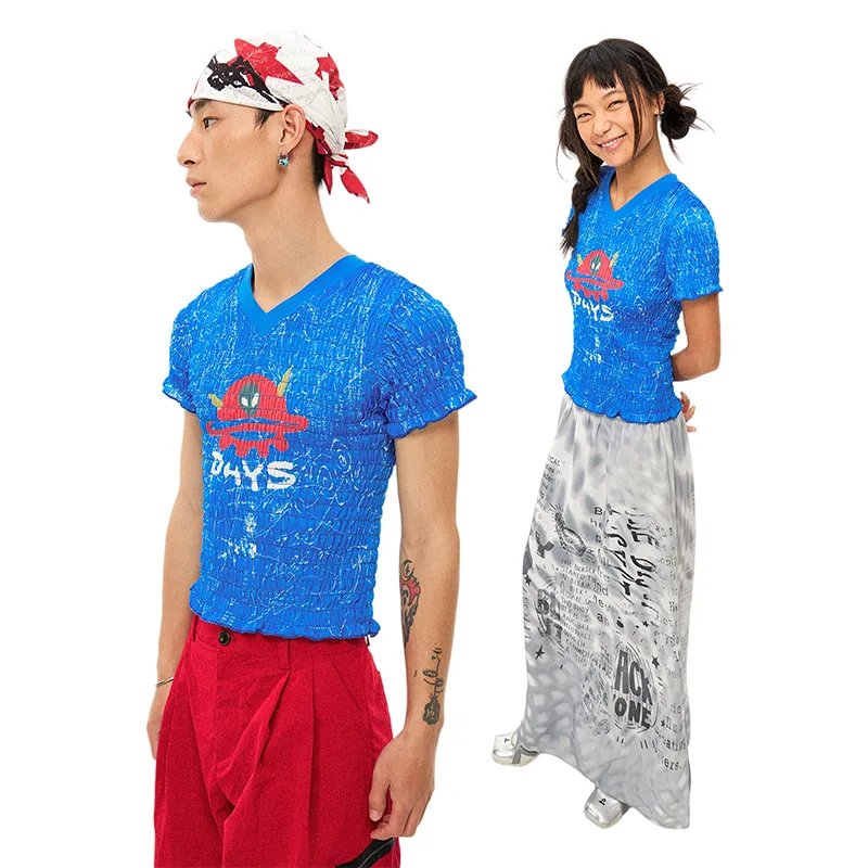 WULISHAONIAN T Shirts Unisex Royal Blue-3