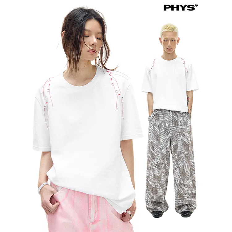 WULISHAONIAN T Shirts Unisex White-2