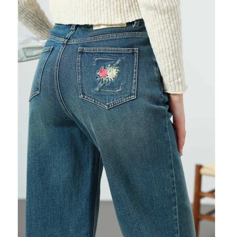 YUNGE Jeans Women's Blue-6