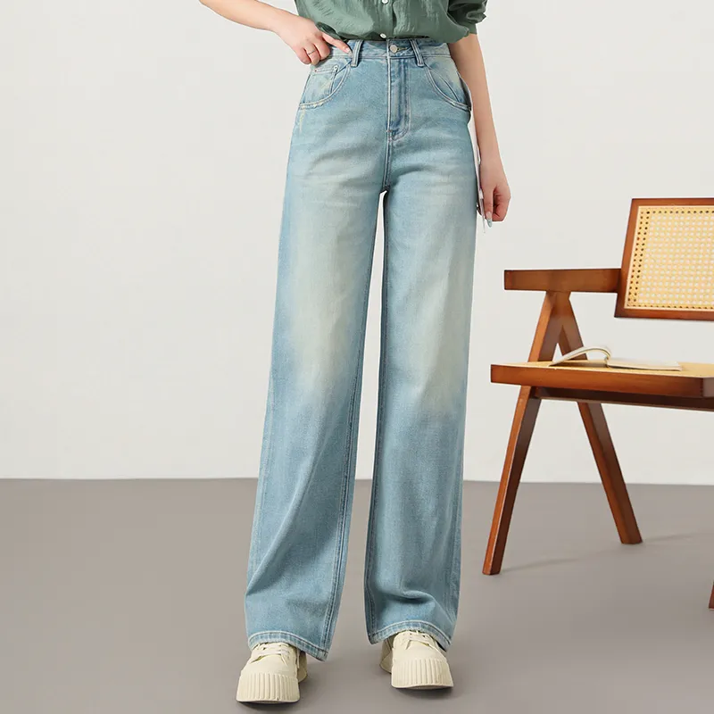 YUNGE Jeans Women's Blue-1