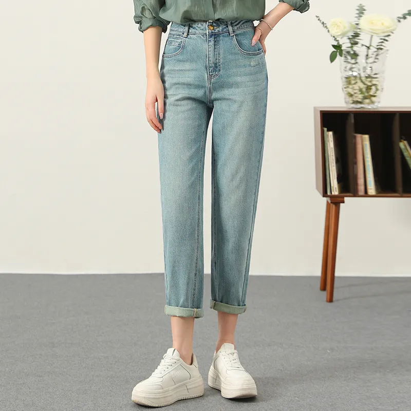 YUNGE Jeans Women's Blue-1