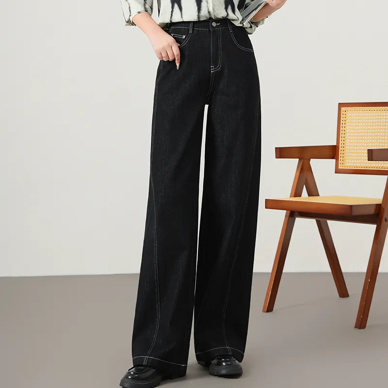 YUNGE Jeans Women's Black-1