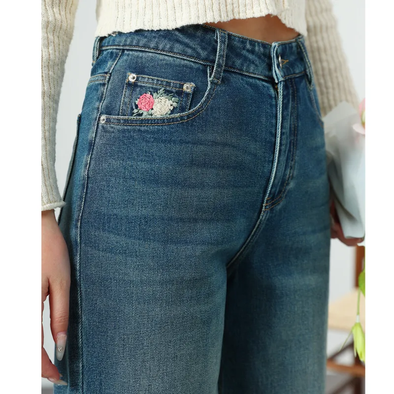 YUNGE Jeans Women's Blue-5