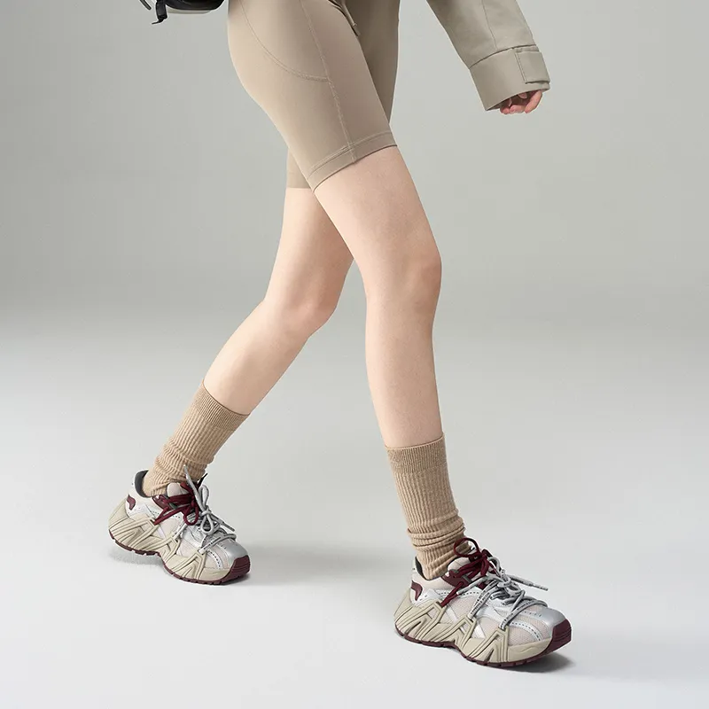 Acupuncture Height Increasing, Abrasion Resistant, Lightweight, And Breathable Low Top Chunky Sneakers Women's-13