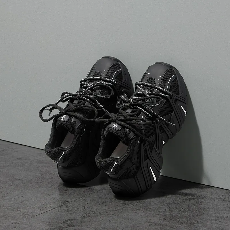 Acupuncture Height Increasing, Abrasion Resistant, Lightweight, And Breathable Low Top Chunky Sneakers Women's-6
