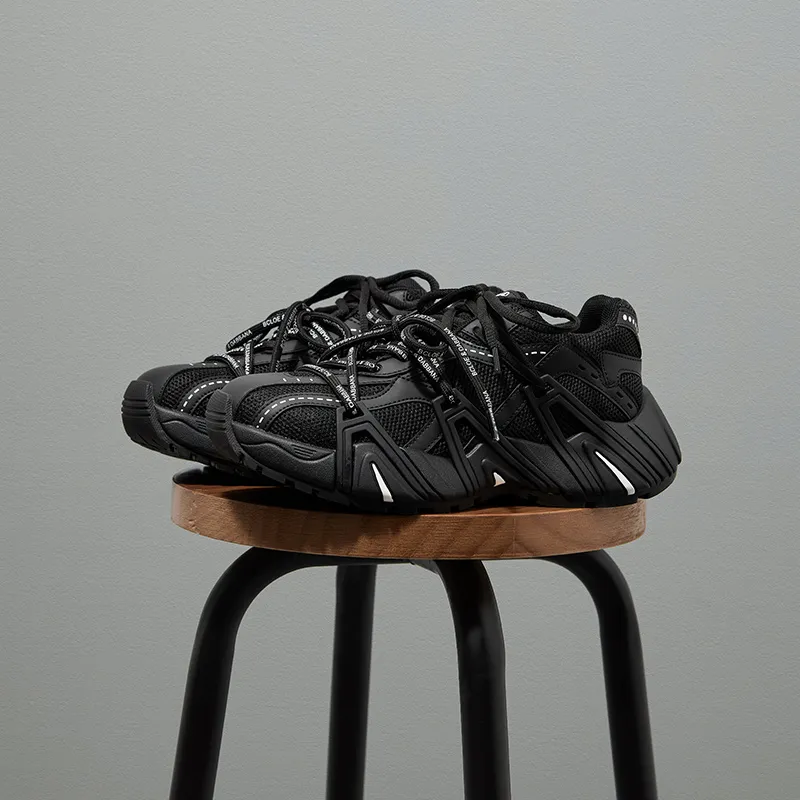 Acupuncture Height Increasing, Abrasion Resistant, Lightweight, And Breathable Low Top Chunky Sneakers Women's-5