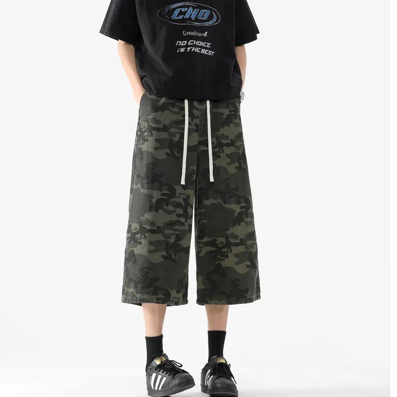 Supremo Cat Casual Pants Unisex Camouflage-3