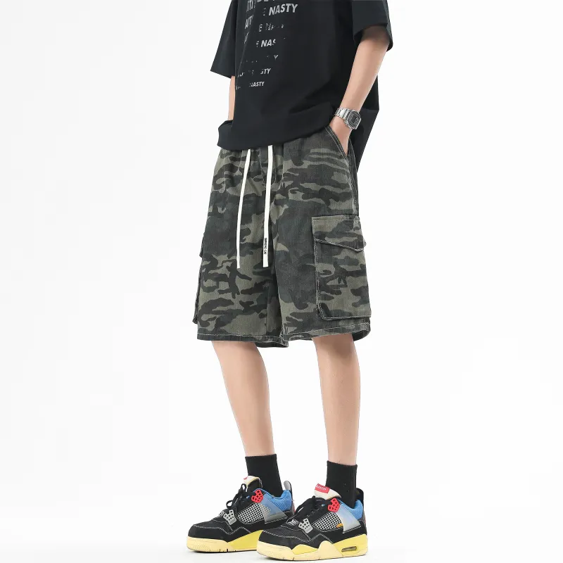 Supremo Cat Denim Shorts Unisex-6