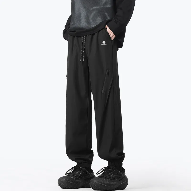 Supremo Cat Windbreaker Pants Unisex Black-4