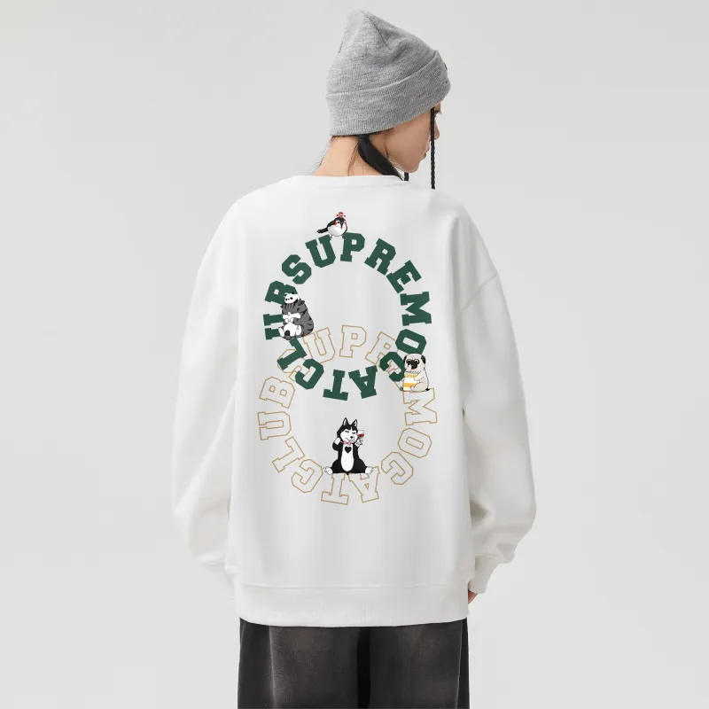 Supremo Cat Sweatshirts Unisex-5