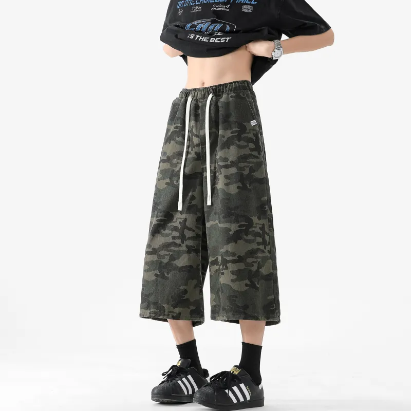Supremo Cat Casual Pants Unisex Camouflage-2