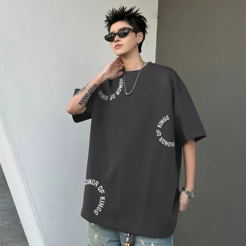 HONOR OF KINGS Short Sleeved T Shirts Slogan Section Unisex-7