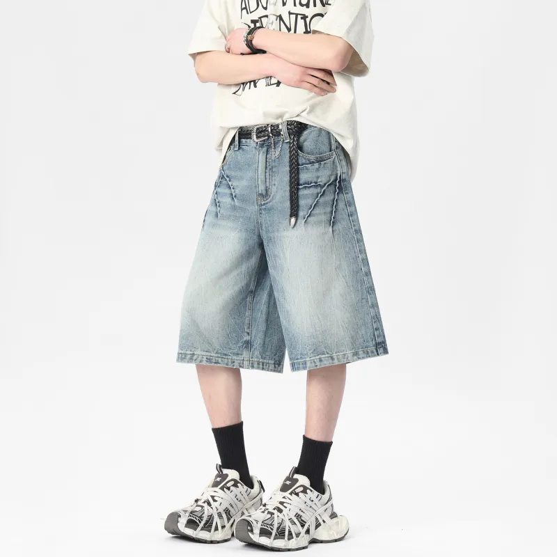 HONOR OF KINGS Denim Shorts Slogan Section Unisex-4