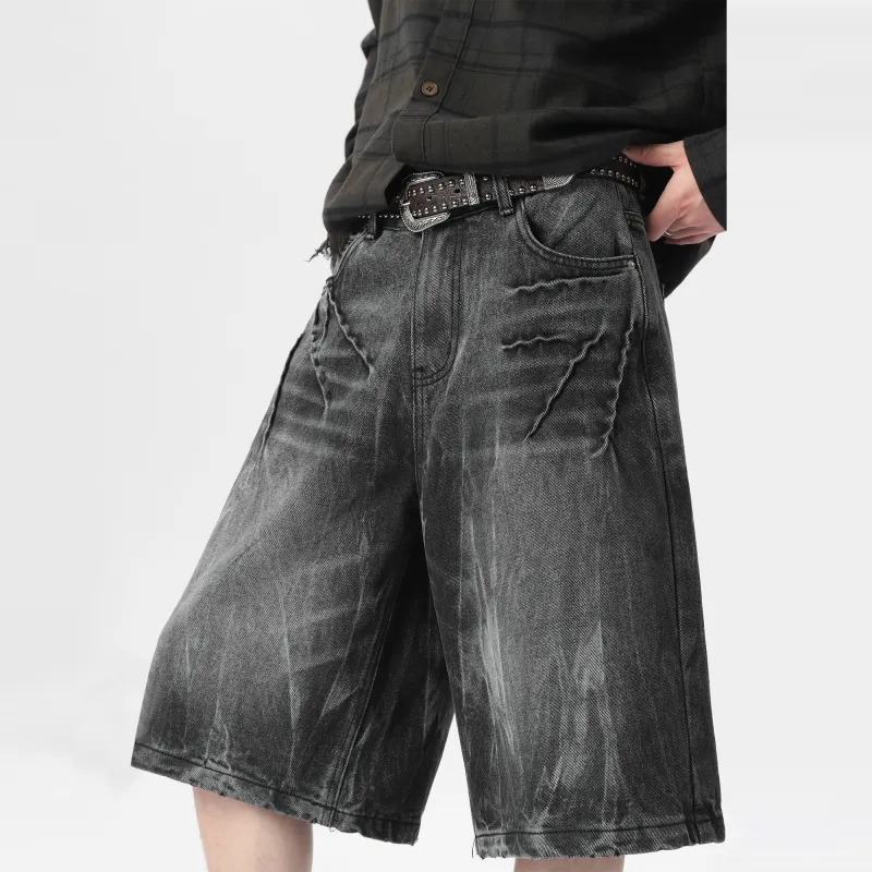 HONOR OF KINGS Denim Shorts Slogan Section Unisex-7