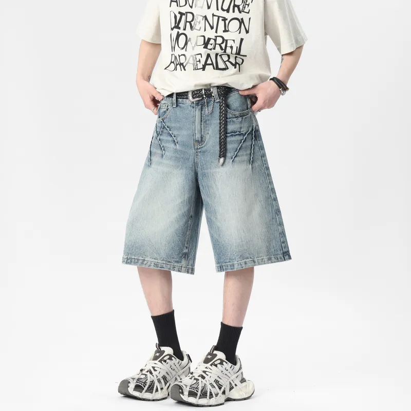 HONOR OF KINGS Denim Shorts Slogan Section Unisex-3