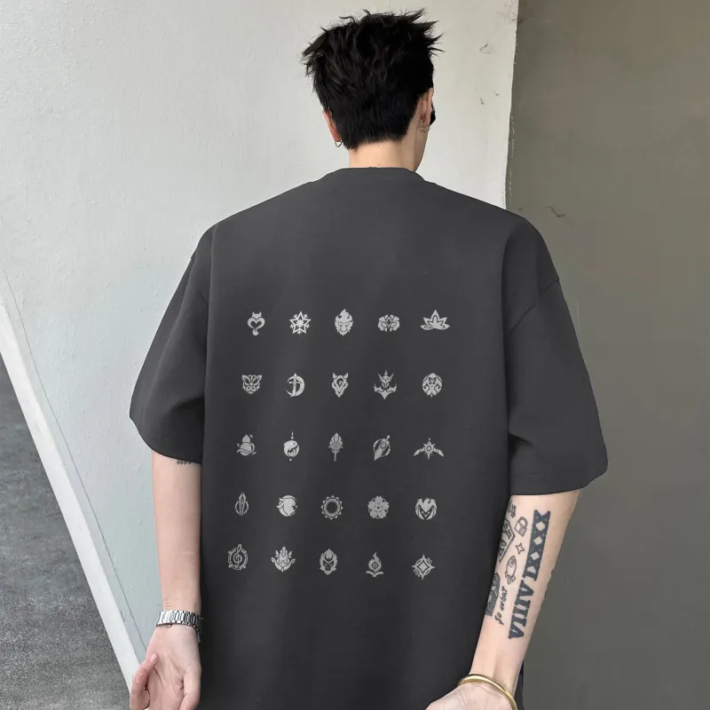 HONOR OF KINGS Short Sleeved T Shirts Hero Logo Unisex-6