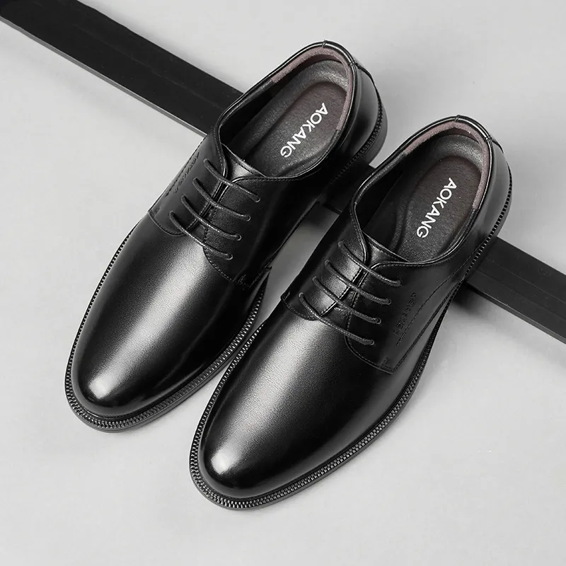 AOKANG Dress Shoes Men Low Top None-1
