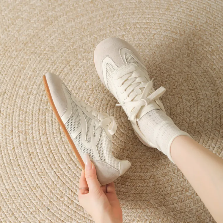 JOSINY Shock Absorbing, Non Slip, Wear Resistant, Breathable And Lightweight Low Top Casual Shoes Women's White-6