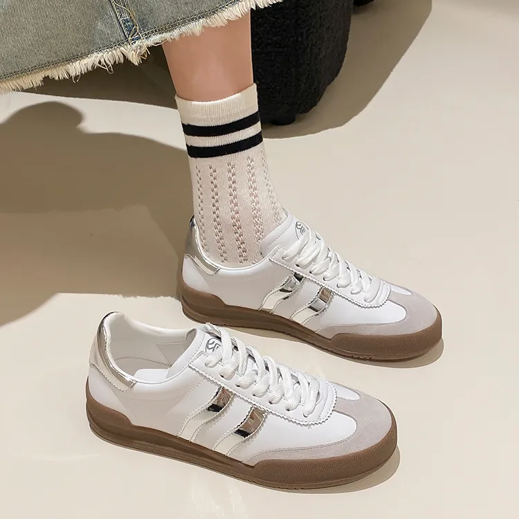 JOSINY Vintage German Army Trainers Lightweight Low Top Skateboard Shoes Women's-21