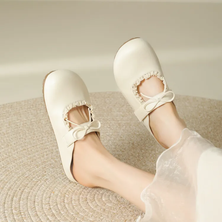 JOSINY Slip Resistant Quick Dry Closed Toe Slippers Women's Ecru-7