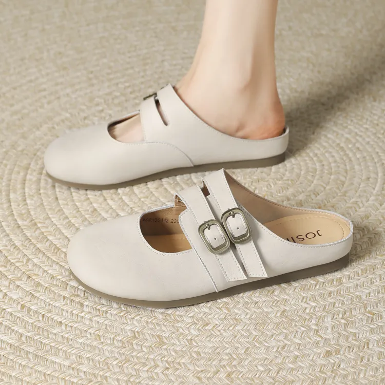 JOSINY Stitching Slip Resistant Closed Toe Slippers Women's-1