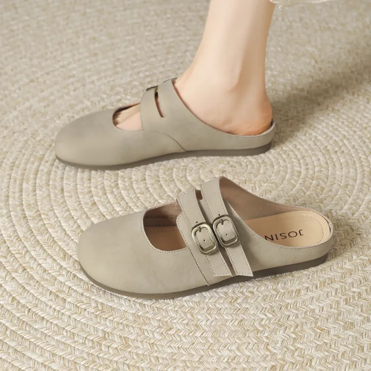 JOSINY Stitching Slip Resistant Closed Toe Slippers Women's-8