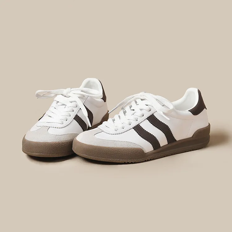JOSINY Vintage German Army Trainers Lightweight Low Top Skateboard Shoes Women's-2