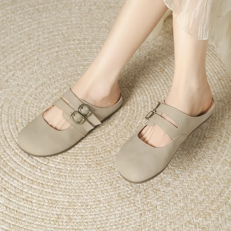 JOSINY Stitching Slip Resistant Closed Toe Slippers Women's-7