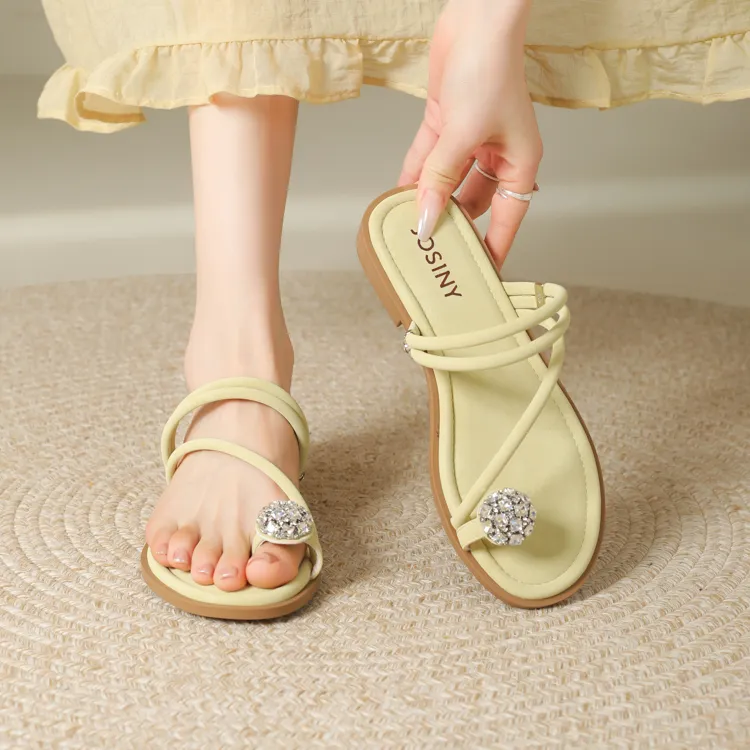 JOSINY Slide Slippers Women's Green-2