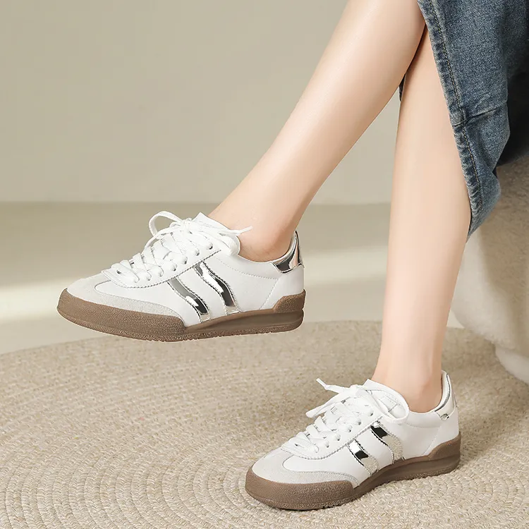 JOSINY Vintage German Army Trainers Lightweight Low Top Skateboard Shoes Women's-12