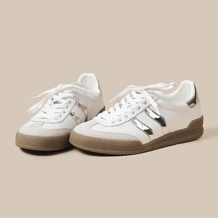 JOSINY Vintage German Army Trainers Lightweight Low Top Skateboard Shoes Women's-17