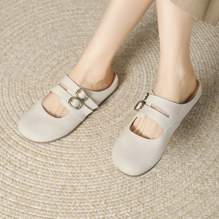 JOSINY Stitching Slip Resistant Closed Toe Slippers Women's-2