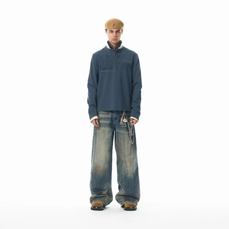 JHYQ Jeans Unisex Blue-3