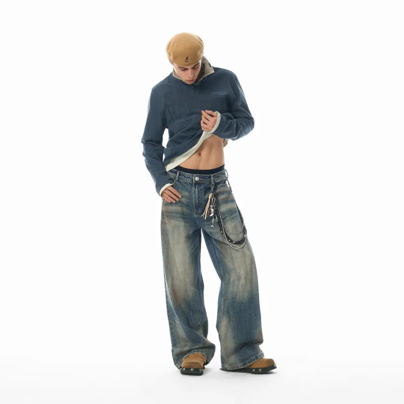 JHYQ Jeans Unisex Blue-5