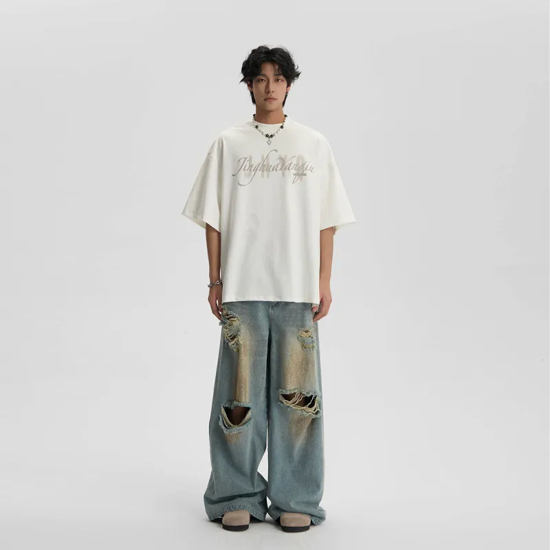 JHYQ Jeans Unisex Blue-5
