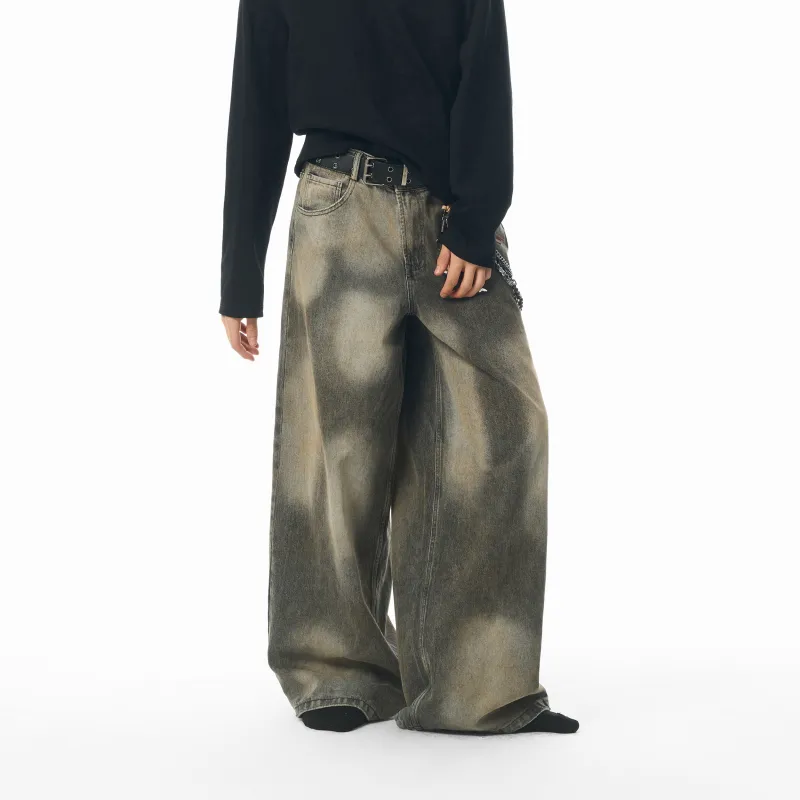 JHYQ Jeans Unisex Washed Gray-2