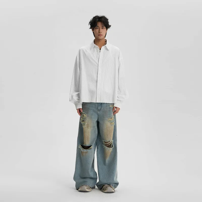 JHYQ Jeans Unisex Blue-3