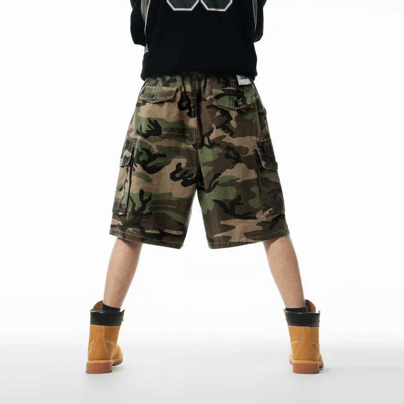JHYQ Casual Shorts Unisex Camouflage-3