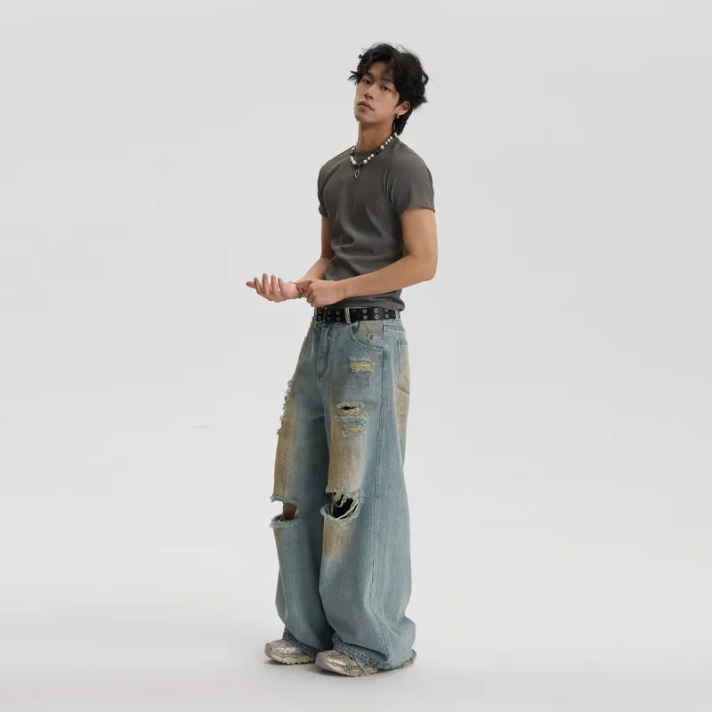 JHYQ Jeans Unisex Blue-4