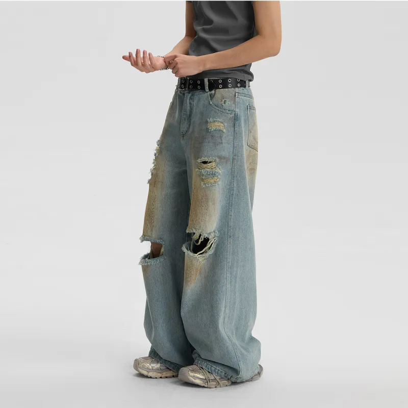 JHYQ Jeans Unisex Blue-2