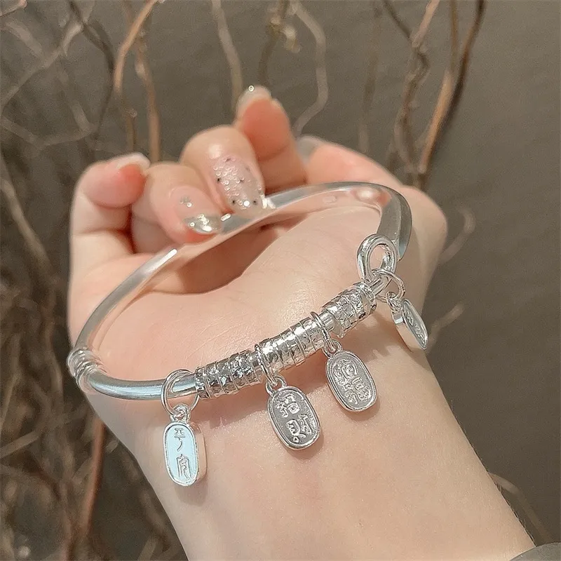 AFENY 925 Sterling Silver Bangles Women's-3